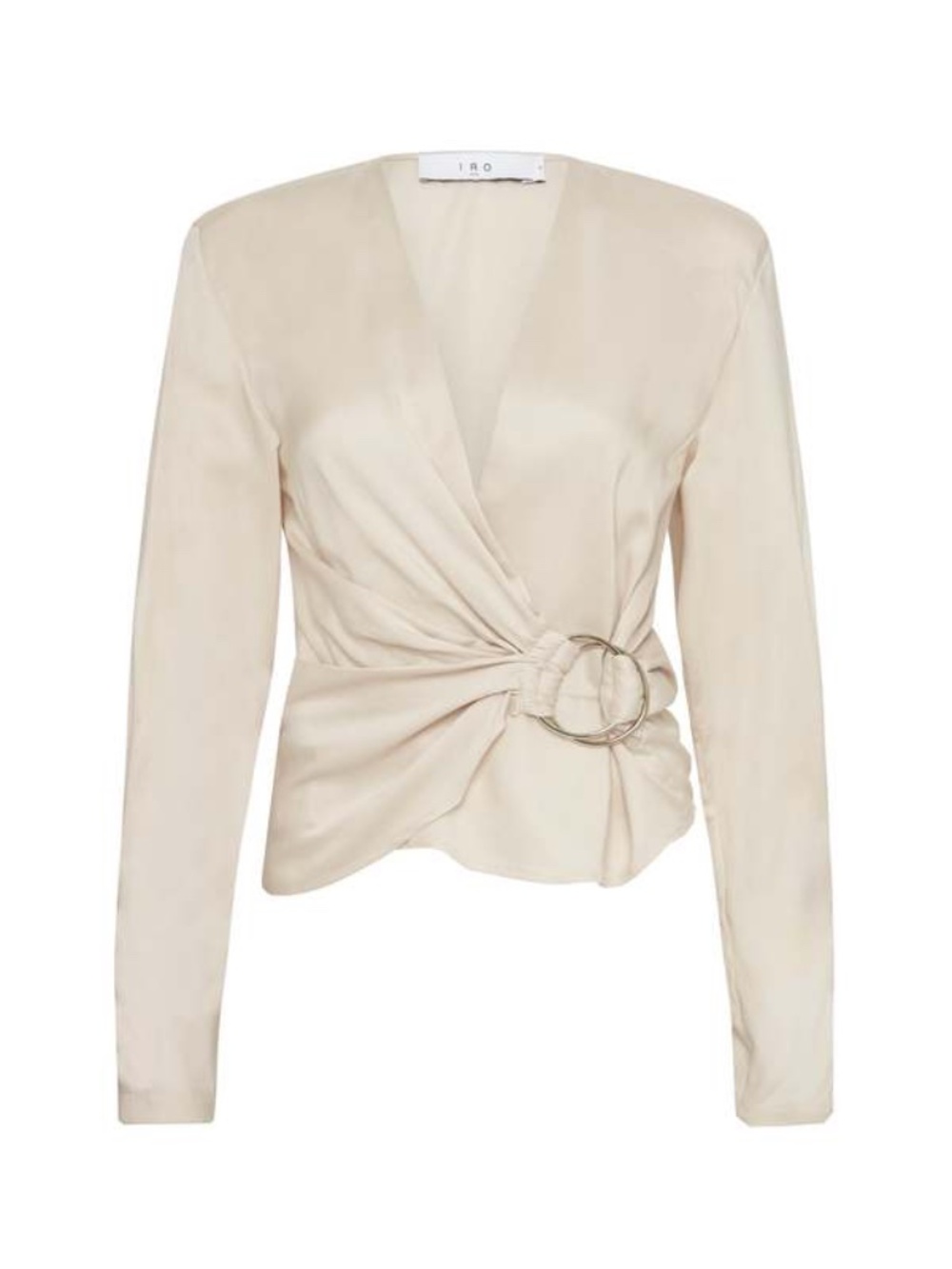 IRO Wrap Hazal Top in Ecru